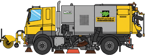 Veeg-/zuigwagens met en zonder rolbezems icon